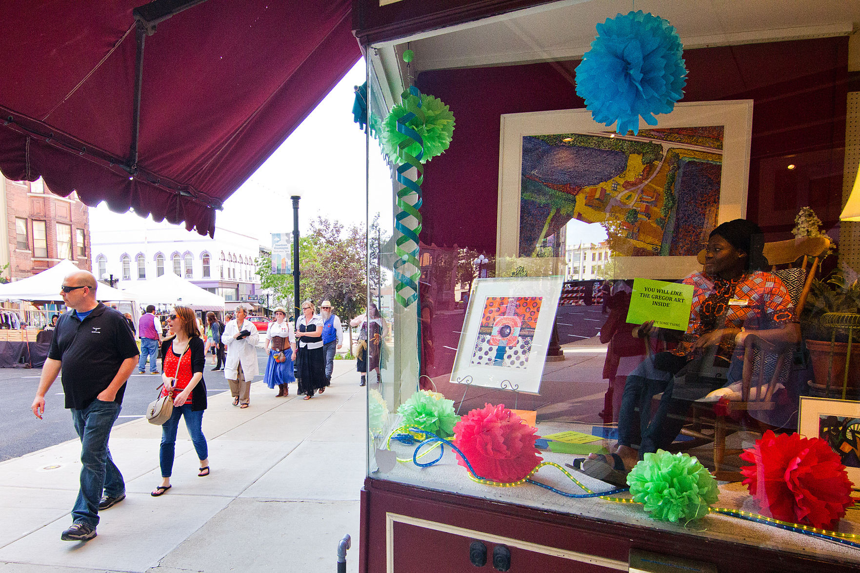 Elizabeth Ababio in Harold Gregor Studio Window